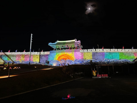 성주야경명소 역사테마공원에서 펼쳐지는 미디어파사드